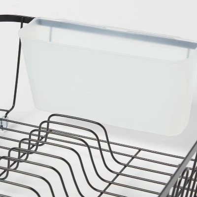 Large Steel Dish Drainer Black - Brightroom™ 4 Large Steel Dish Drainer Black - Brightroom™ - Image 2