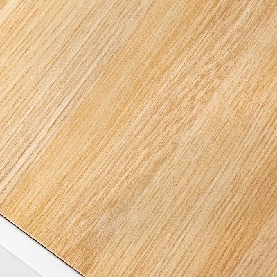 4 Tier Shoe Rack White Metal with Natural Wood - Brightroom™ 5 4 Tier Shoe Rack White Metal with Natural Wood - Brightroom™ - Image 3