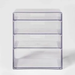 4 Drawer Stackable Countertop Organizer Clear - Brightroom™ -Brightroom shop GUEST 094d865c b43f 4352 979b 4f0c06066269