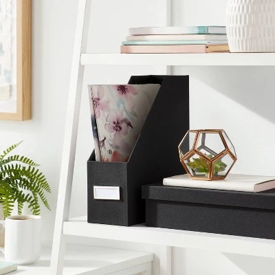 Canvas Magazine File Holder and Organizer - Brightroom™ Blush 3 Canvas Magazine File Holder and Organizer - Brightroom™ Blush