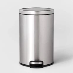 12L Round Step Trash Can - Brightroom™ Silver 12 12L Round Step Trash Can - Brightroom™ Silver -Brightroom shop GUEST 1a92ce52 acbf 4594 ac35 40d310e80628