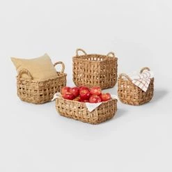 Rectangular Twisted Open Checkered Weave Basket - Brightroom™ -Brightroom shop GUEST 201761e9 c2f6 4214 a69a 5b0470d995d6