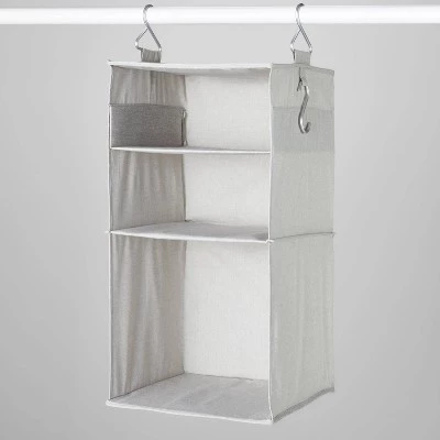 Hanging Fabric Storage Organizer Gray - Brightroom™ 7 Hanging Fabric Storage Organizer Gray - Brightroom™ - Image 5