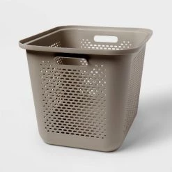 Large Decorative Plastic Bin with Cutout Handles - Brightroom™ White 9 Large Decorative Plastic Bin with Cutout Handles - Brightroom™ White -Brightroom shop GUEST 3a5c7250 bbdc 4c6b bbbb 0d595e83f9a0