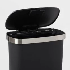 Plastic Locking Lid Step Trash Can Black - Brightroom™" -Brightroom shop GUEST 3e69c8ec 48a7 41a8 b89a ebb54fbd1373