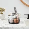 Divided Wire Caddy Basket with Wood Handle Black - Brightroom™ -Brightroom shop GUEST 43df9d69 b8cf 46ee bd57 1ede91213afe