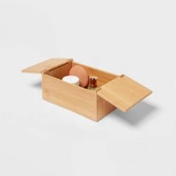 6" x 9" x 4" Rectangular Hinge Lid Bamboo Countertop Organizer - Brightroom™ -Brightroom shop GUEST 448d43d4 ccde 4178 8ab1 21a8ac437e38