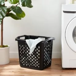 2.1bu Lamper Laundry Basket Black - Brightroom™
