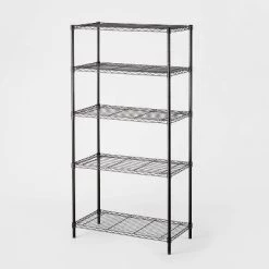 5 Tier Wire Shelving - Brightroom™ Black -Brightroom shop GUEST 6a08bdc5 9b64 40e3 9cef 16bd1c7b405a