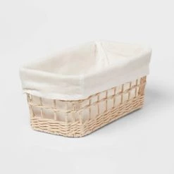 Tapered Woven Basket with Liner - Brightroom™ -Brightroom shop GUEST 70e0a027 555f 4b93 8ec7 dfe36078892c