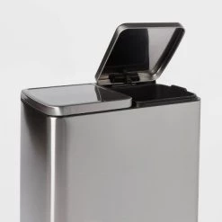 60L Stainless Steel Step Trash and Recycle Can - Brightroom™ 6 60L Stainless Steel Step Trash and Recycle Can - Brightroom™ -Brightroom shop GUEST 725a5981 236c 45dc 8580 98216275ac36