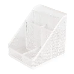 Mesh Medium Desktop Organizer White - Brightroom™