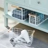 Rectangular Wire Natural Wood Handles Basket - Brightroom™ White 2 Rectangular Wire Natural Wood Handles Basket - Brightroom™ White -Brightroom shop GUEST 84ff7762 40b5 40f4 a9f2 0906905fbb91