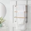 Over the Door Tiered Towel Rack with Wood - Brightroom™ Brushed Nickel -Brightroom shop GUEST 98778a7f 8e0c 4c4a 9552 90944b50a1f8