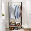 Single Shelf Garment Rack Black Metal with Natural Wood - Brightroom™ -Brightroom shop GUEST a033e157 cc45 46c7 97d2 805b82d17268