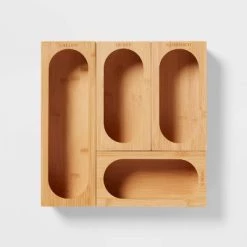 Bamboo Plastic Food Storage Bag Organizer Yellow - Brightroom™ -Brightroom shop GUEST a551a62f 64ac 4031 beec 6f6d56ee07ba