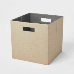 13" x 13" Fabric Bin - Brightroom™ Taupe -Brightroom shop GUEST b183fefa de7a 4c72 95a9 f45288f93656