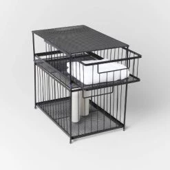 Small Stackable Slide Out Drawer - Brightroom™ Black -Brightroom shop GUEST bb435eb5 b081 446f 98d9 1ccfd69b644b