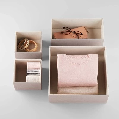 Set of 4 Hard Sided Drawer Organizers - Brightroom™ 5 Set of 4 Hard Sided Drawer Organizers - Brightroom™ - Image 3