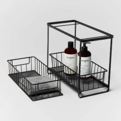 Two Tiered Slide Out Organizer - Brightroom™ Black -Brightroom shop GUEST c1d648d6 4a85 45b3 82dc d0a201713172
