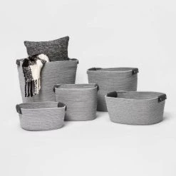 11" Decorative Coiled Rope Basket - Brightroom™ Gray 10 11" Decorative Coiled Rope Basket - Brightroom™ Gray -Brightroom shop GUEST c4d28a22 1716 43d7 8eb1 760a0aacac95 1