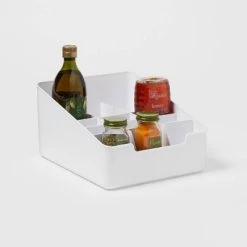 Plastic Bin with Angled Slots White - Brightroom™ -Brightroom shop GUEST cf580554 1b01 4c37 a5fe 5d3398121a53