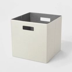 13" x 13" Fabric Bin - Brightroom™ Taupe -Brightroom shop GUEST d76c859a 796e 4cdf 85ad be6a50bbd5a2