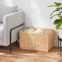 XL Woven Water Hyacinth Basket - Brightroom™