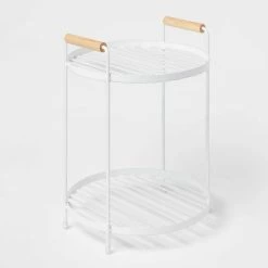 Round Vanity Organizer with Wood Handles - Brightroom™ Matte Black -Brightroom shop GUEST f2434174 7b6c 4774 aa32 39b1c1176e31