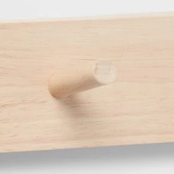 Wood 5 Hooks Rail Natural - Brightroom™ -Brightroom shop GUEST f6923f4a 73ca 456c bb31 fdc69bc1ba0a