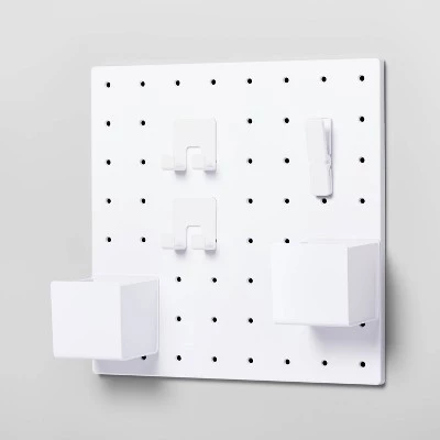 Pegboard Set White - Brightroom™ 6 Pegboard Set White - Brightroom™ - Image 4